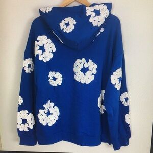 Blue Floral Women's Sweater